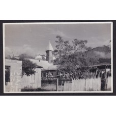 USHUAIA 1965 FOTO TAMAÑO TARJETA POSTAL LA IGLESIA